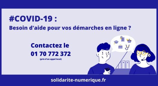 Un numéro de téléphone et un site pour vous aider dans vos démarches en ligne