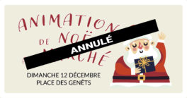 Annulation de l'animation de Noël au marché