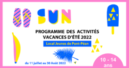 Programme été des activités 10 - 14 ans