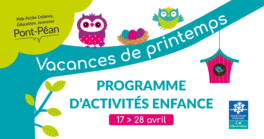 Programme de printemps des activités enfance